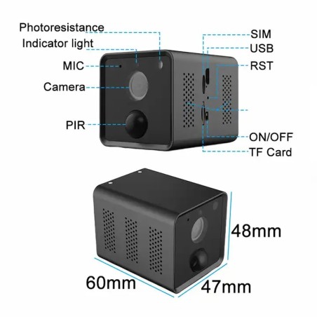 4G camera with motion detection