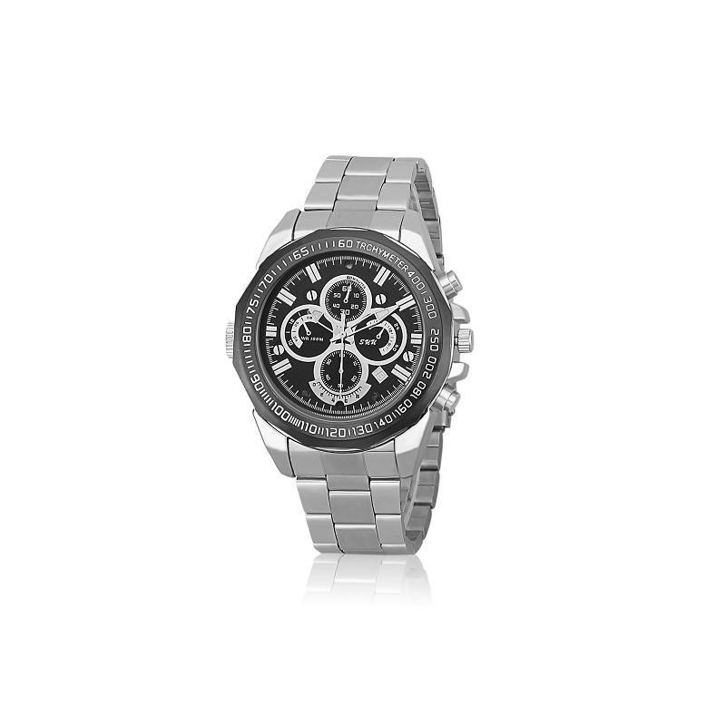 Metallic Watch with Full HD Camera, Night Vision, and Built-in Microphone