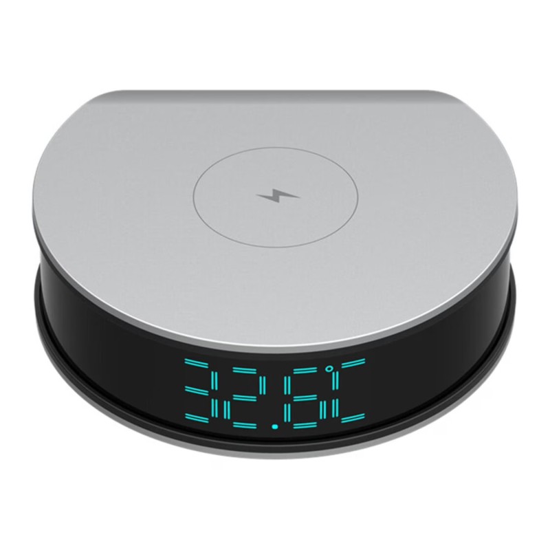 Full HD WiFi Camera in Alarm Clock with Wireless Charging