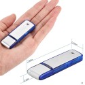 Grabadora de audio dictáfono llave USB 20 horas de duración de la batería