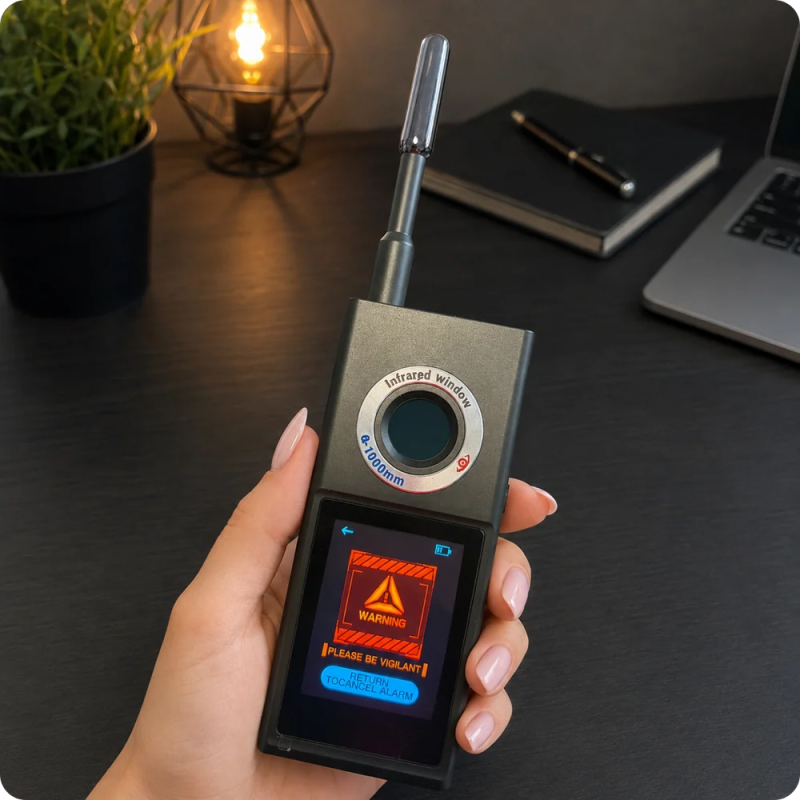 Detector de cámaras ocultas, micrófonos y GPS