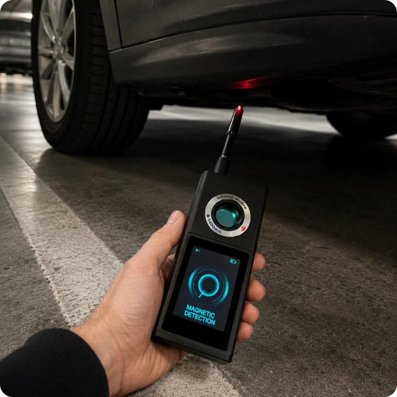 Detector de cámaras ocultas, micrófonos y GPS