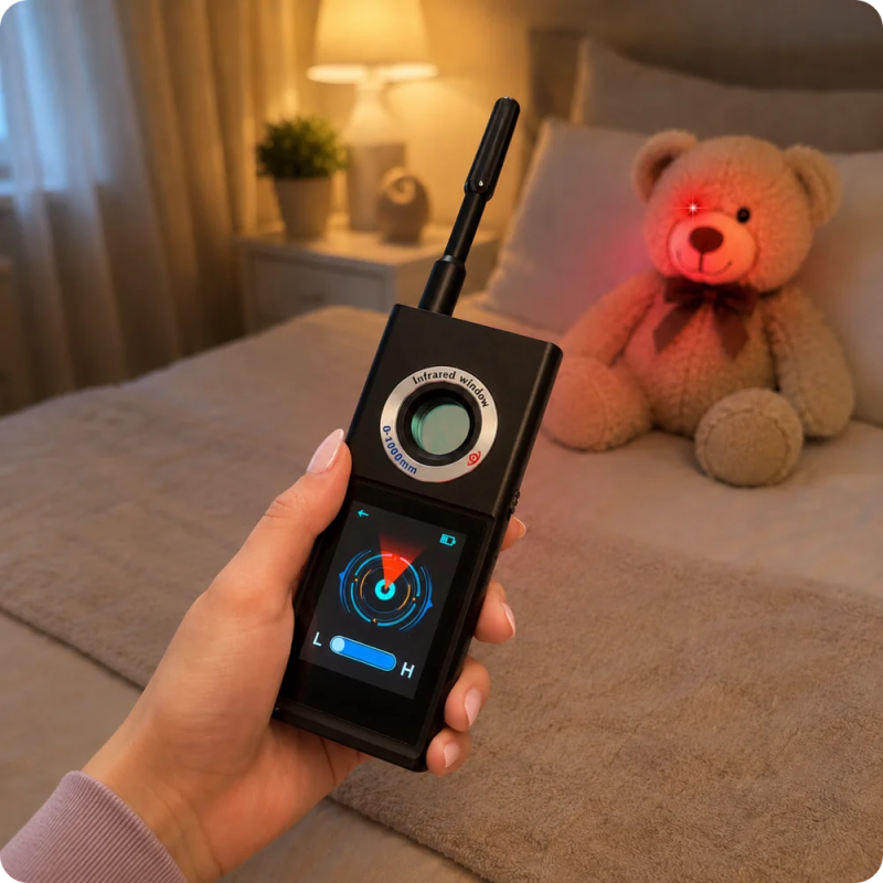Detector de cámaras ocultas, micrófonos y GPS