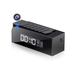 Despertador con cámara espía wifi full hd visión nocturna / detección de movimiento