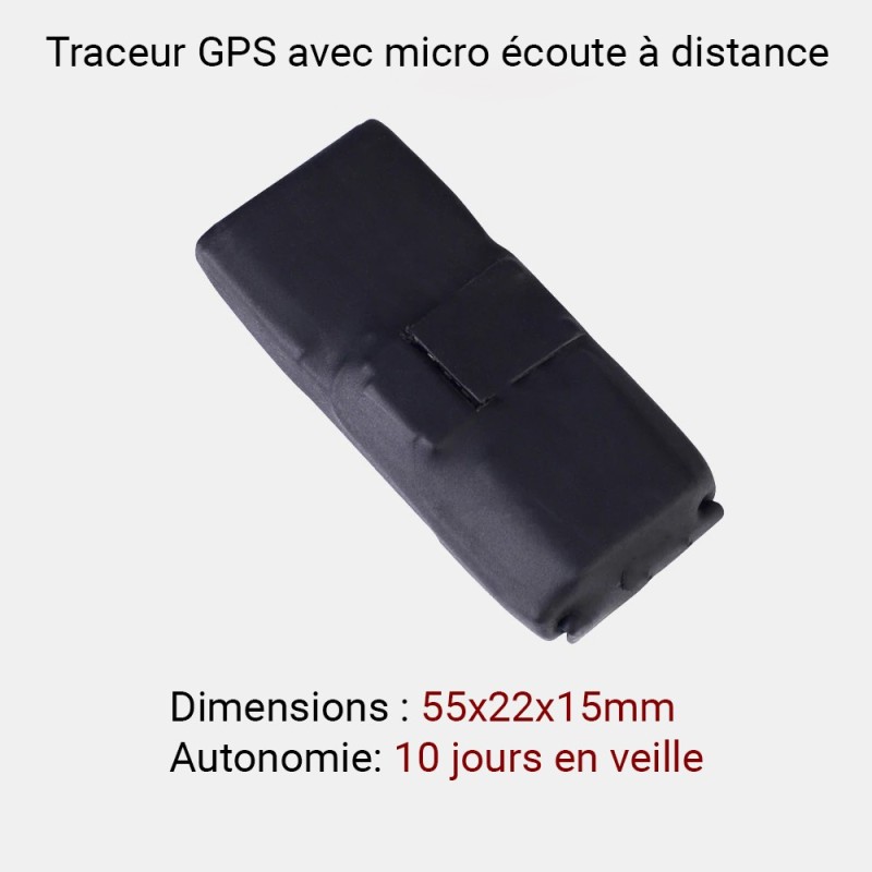 Mini rastreador gps espía con micrófono a distancia escuchando 10 días