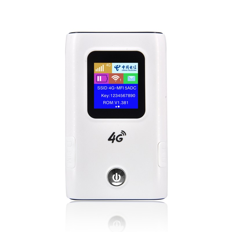 Routeur modem 4G mobile WiFi double cartes SIM avec batterie 5200mAh